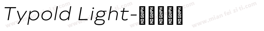 Typold Light字体转换